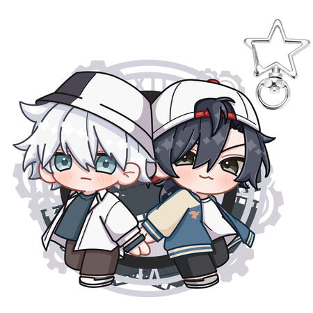 7cm Link Click keychain